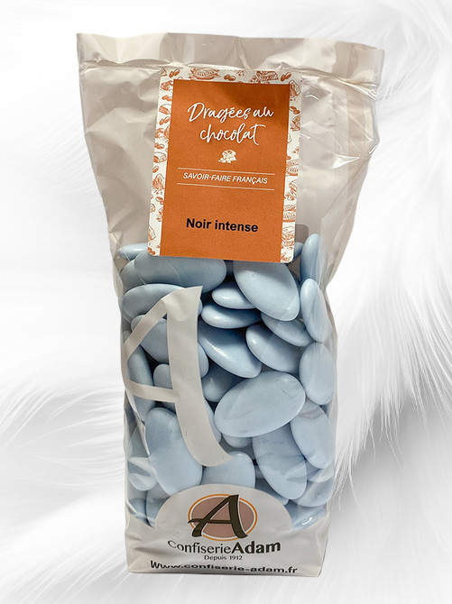 Dragées au chocolat en forme amande brillant de 250 G