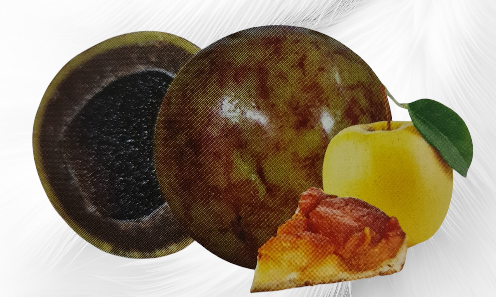 Pâte de fruit saveur pomme tatin au chocolat - Sachet de 250 G