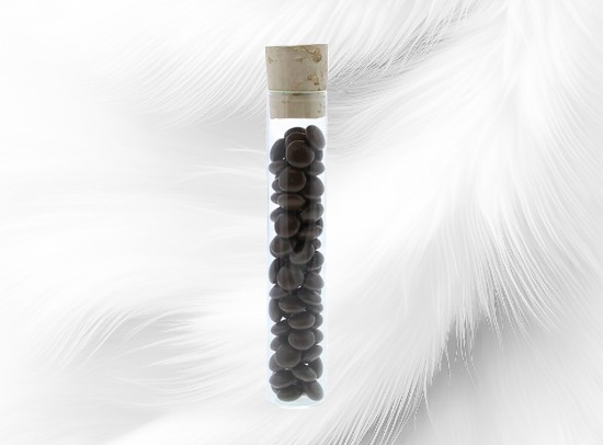 Tube en verre 12,5 cm avec bouchon