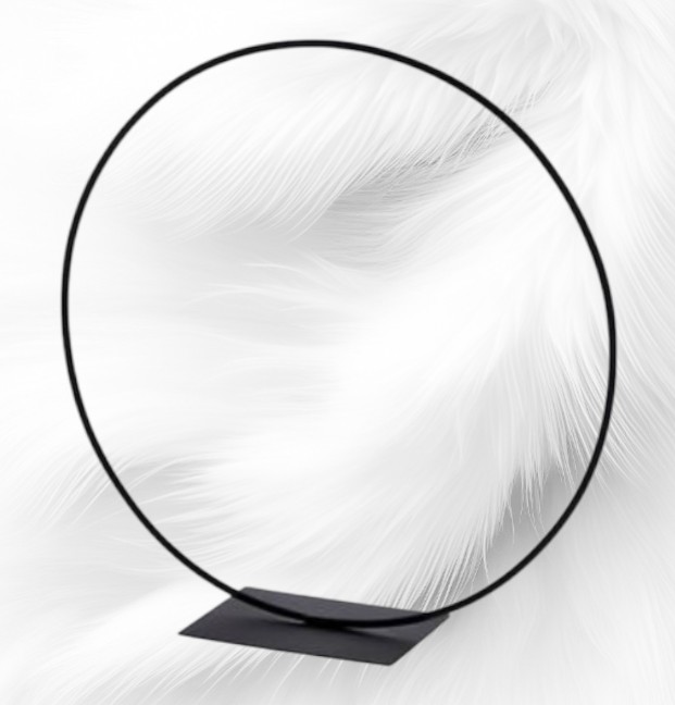 Anneau de décoration sur piédestal en métal pour dragées