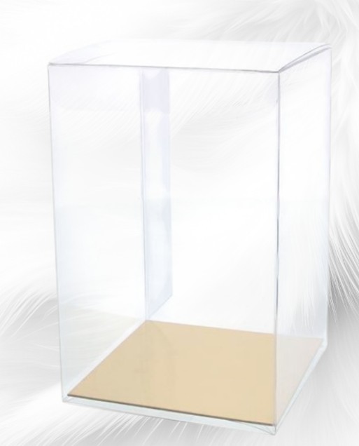 Boîte à gateaux en PVC 90 x 90 x 140 mm