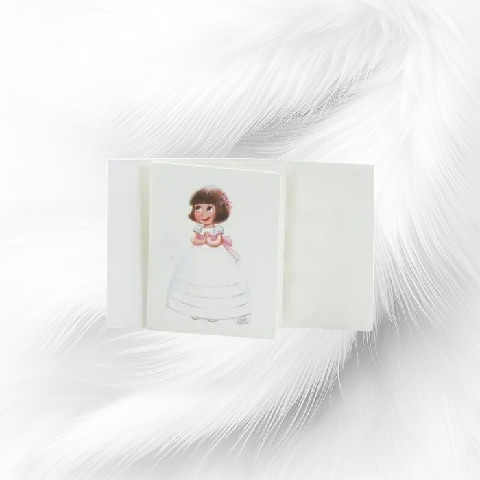 Carte livre fille robe de princesse