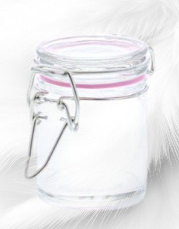 Cylindre fermeture métal transparent en verre