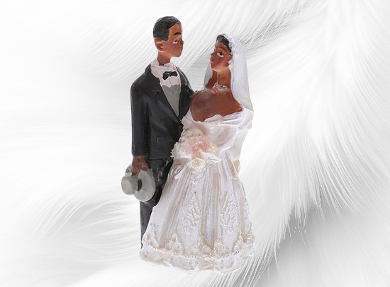 Figurine couple de mariés - Petit modèle