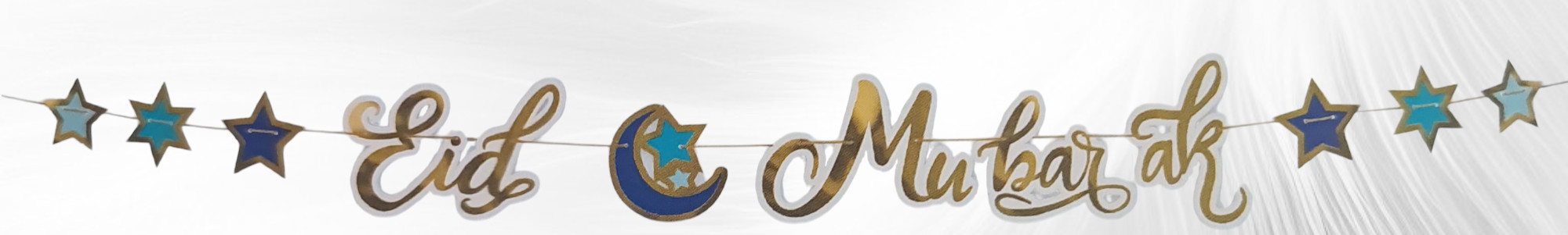 Guirlande en lettres de carton - Aïd Moubarak