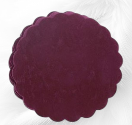 Tulle-Polyfilm-24cm-Rond-Bordeaux