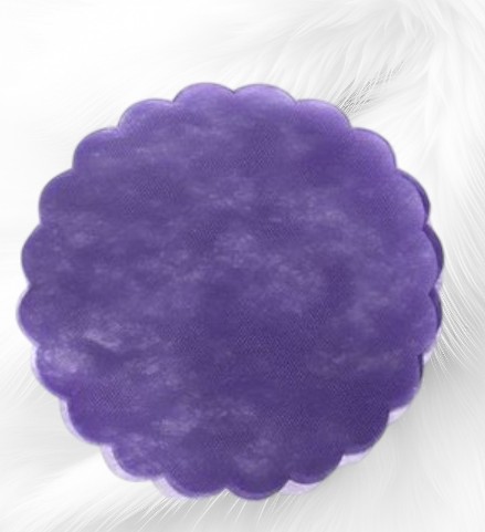 Tulle-Polyfilm-24cm-Rond-Violet